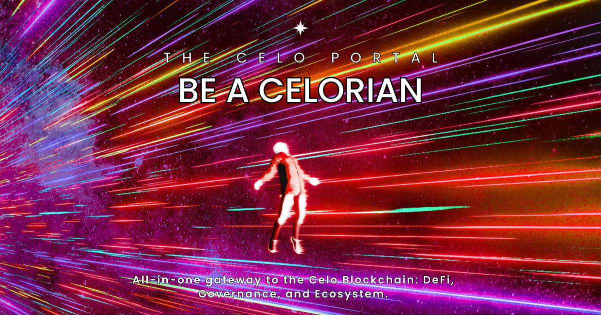 Be a Celorian - The Celo Portal
